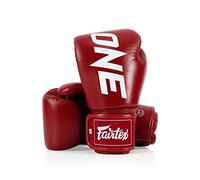 Fairtex BGV1 ONE Muay Thai Boxing Sparring Gloves (Red, 14 oz)