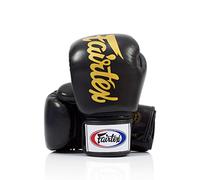 Fairtex BGV19 Deluxe Tight-Fit Gloves (Black, 16 oz)