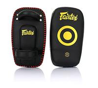 Fairtex Black / Gold KPLC6 Thai Pads Microfiber Material, Multi-layer Foam Padding, Versatile Use for Kickboxing, Muay Thai, and Other Striking Martial Arts