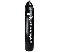 Fairtex Boxing Punch Bag - Black 6ft Muay Thai Boxing Banana Bag (FILLED)