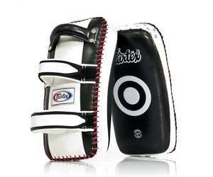 Fairtex Curved Leather Muay Thai Kick Pads KPLC2 Standard Pair MMA Kickboxing
