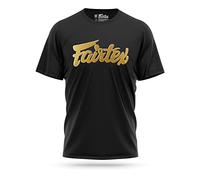 Fairtex Fight Team T-Shirt (Black/Gold, X-Large)