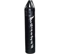 Fairtex HB6 6 Ft. Banana Bag Punching Bag for Muay Thai, Boxing, Kickboxing, MMA (HB6 Black Filled) - 13" W x 19" H