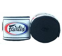 Fairtex HW2 Elastic Cotton Handwraps, 120' and 180" Full Length Hand Wraps-Many Colors (Black, 120")