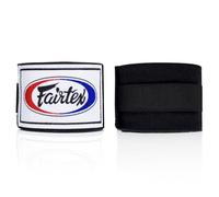 Fairtex HW2 Elastic Cotton Handwraps, 120' and 180" Full Length Hand Wraps-Many Colors (Black, 180")