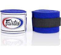 Fairtex HW2 Elastic Cotton Handwraps, 120' and 180" Full Length Hand Wraps-Many Colors (Blue, 120")