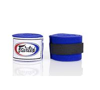 Fairtex HW2 Elastic Cotton Handwraps, 120' and 180" Full Length Hand Wraps-Many Colors (Blue, 180")