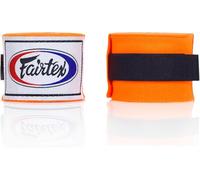 Fairtex HW2 Elastic Cotton Handwraps, 120' and 180" Full Length Hand Wraps-Many Colors (Orange, 180")