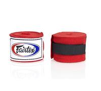 Fairtex HW2 Elastic Cotton Handwraps, 120' and 180" Full Length Hand Wraps-Many Colors (Red, 120")