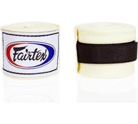 Fairtex HW2 Elastic Cotton Handwraps, 120' and 180" Full Length Hand Wraps-Many Colors (White, 180")