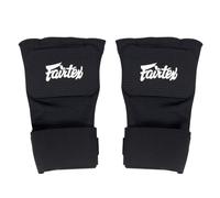 Fairtex HW3 Quick Wraps | Easy-To-Wear Hand Wraps (Black, S/M)