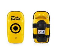 Fairtex KPLC5 Curved MMA Muay Impact Pads for Striking, Blocking, Lightweight & Shock Absorbing Box Mitts, Extra Padding for Sparring in Kickboxing (Standard Gold/Black)