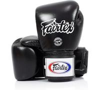Fairtex Muay Thai Boxing Gloves. BGV1-BR Breathable Gloves. Training, Sparring Gloves for Boxing, Kick Boxing, MMA (Black, 16oz)