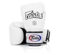 Fairtex Muay Thai Boxing Gloves. BGV1-BR Breathable Gloves. Training, Sparring Gloves for Boxing, Kick Boxing, MMA (White, 14oz)
