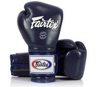 Fairtex Muay Thai Boxing Gloves BGV9 - Heavy Hitter Mexican Style - Minor Change Black with Yellow Piping 12 14 16 oz. Training & Sparring Gloves for Kick Boxing MMA K1