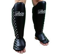 Fairtex Muay Thai Boxing Shin Guard Protector Protection (SP5 Black,S)