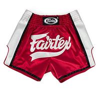 Fairtex Muay Thai Shorts BS1704 Rød/Hvid