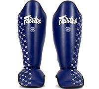 Fairtex Shin Guards Blue SP5 Shin Pads Kickboxing Muay Thai Boxing Sparring MMA (L)