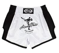 Fairtex Slim Cut Muay Thai Boxing Shorts - BS1707 (White, XX-Large)