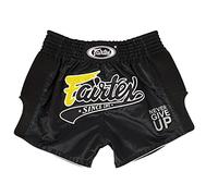Fairtex Slim Cut Muay Thai Boxing Shorts - BS1708 (Black, Medium)