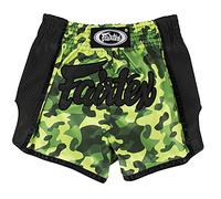 Fairtex Slim Cut Muay Thai Boxing Shorts - BS1710 (Green Camo, Large)