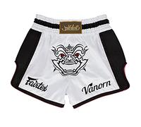 Fairtex Slim Cut Muay Thai Boxing Shorts - BS1712 (White - Vanorn, Large)