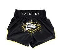 Fairtex Slim Cut Muay Thai Boxing Shorts - BS1903 (Black Focus, Medium)