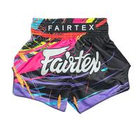 Fairtex Slim Cut Muay Thai Boxing Shorts, Bs1934 Black, XL