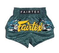 Fairtex Slim Cut Muay Thai Boxing Shorts, Jungle Hunter, Medium