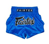 Fairtex Slim Cut Muay Thai Boxing Shorts, Sapphire, X-Large