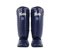 Fairtex SPK9 Youth Muay Thai Kickboxing Shin Guards for Kids (Blue, 8-10yrs)