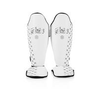 Fairtex Thai Boxing Shin Guards - Muay Thai Shin Pads - White SP5, XL