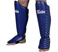 Fairtex Traditional Muay Thai Shin Guards, Blue, Large