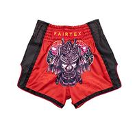 Fairtex Youth Muay Thai Boxing Shorts for Kids (Silent Warrior, 6-8yrs)