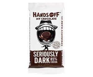 Fairtrade Dark Chocolate | Hands Off My Chocolate | Seriously Dark 85% Cocoa | Total Weight 100 Grams