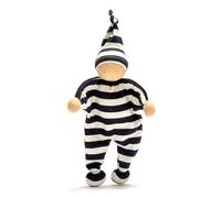 Fairtrade Organic Baby Comforter - Wide Blue & White Stripes