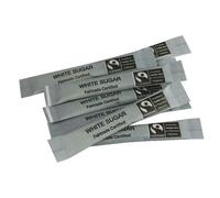 Fairtrade White Sugar Sticks (Pack of 500) A03622 + FREE FINCHLEY PEN