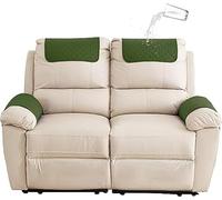 Sofa Armrest Cover Headrest Cover Recliner Chair Arm Cover Sofa Headrest Slipcovers Nonslip Waterproof Armchair Cover for Recliner Leather Sofa Couch Protector ( Color : Army green , Size : 2-Seater S
