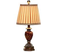 FairUo Desk Lamps,Fashion Retro Household Table Lamp, Study Room, Bedroom, Bedside Table Decorative Lighting, E27 Light Source Button Switch