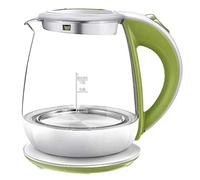 FairUo Glass Kettle, Control Cordless Kettles Anti Scalding Glass Tea Kettle, 1500W Fast Boiling Water Heater W/Auto Shut off Boil Dry Protection/Green/15 * 20 * 20Cm