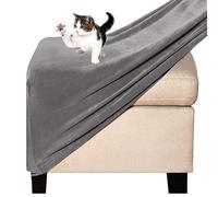 FAiruo Ottoman Footstool Cover Slipcover Velvet/Jacquard Stretch Fit Modern Luxury Rectangle/Square/Round Sizes: Sq, Rect, Round Color: @94