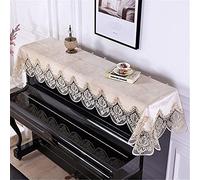 FAiruo Piano Cover Lace Embroidery Cover Half Cover Scratch And Dustproof Protective Cover Piano Accessories 85cm*220cm Bags, Covers & Cases (Color : Beige_85x220cm)