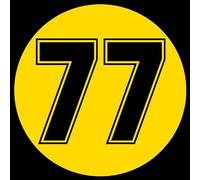 FAiruo Racing Number 77 Funny Vinyl Car Sticker Waterproof Car Decal Stickers On Truck Bumper Rear Window (Color : C, Size : 10x10 cm)
