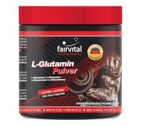 Fairvital | L-glutamine Powder - for 3 Months - Vegan - HIGH Dosage - 500g - Amino Acid Without additives