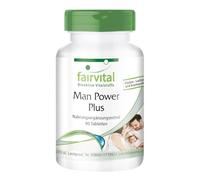 Fairvital | Man Power Plus - 90 Tablets - with L-arginine, zinc & Selenium - Quality-Tested and Highly dosed - 100% Vegan - Made in Germany