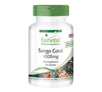Fairvital | Sango Coral 1000mg - Bulk Pack for 3 Months - Vegan - 90 Capsules - Contains 340mg Calcium per Capsule