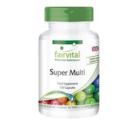 Fairvital | Super Multi - Bulk Pack for 4 Months - HIGH Dosage - 120 Capsules - multivitamin According to Linus Pauling