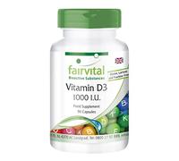 Fairvital | Vitamin D3 1000 IU - Bulk Pack for 3 Months - HIGH Dosage - 90 Capsules - cholecalciferol