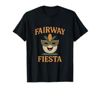 Fairway Fiesta Funny Golf Pun Carnival Mask Graphic T-Shirt