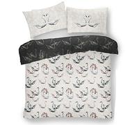 FAIRWAYUK Bedding - Single Duvet Cover Set, 2 Piece Ultra Soft Hypoallergenic Quilt Cover, Reversible Poly-Cotton Bed Set + 1 Pillowcase, Swan